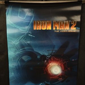 San Diego Comic Con (2018?) Iron Man 2 Video Game Promo Poster Rare